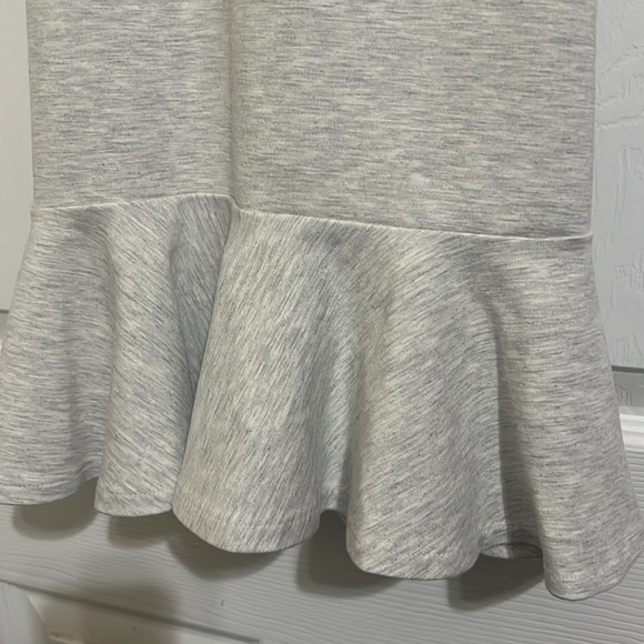 Banana republic heather gray crossed back fit and flare summer dress - Picture 3 of 9